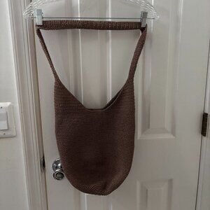 Women’s Crochet Raffia Woven Shoulder Brown Bag